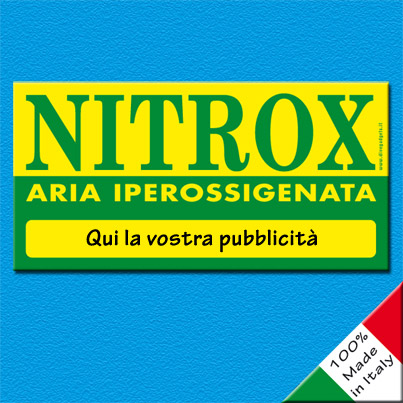Adesivo bombola Nitrox personalizzato cm 30x15